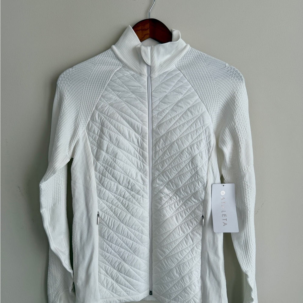 Athleta Flurry Force PrimaLoft Insulated Jacket - White - Large - New with Tags